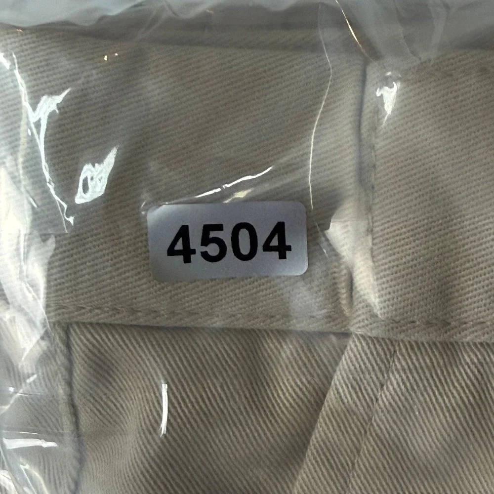 LL Bean Original Fit Shorts Womens 16 Khaki Tan Cotton Pleated High Rise Chino